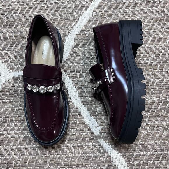 C. Paravano Crystal Platform Loafers sz EU 38/ US 7 - Picture 1 of 6